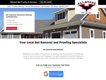 Allstate Bat Control Website