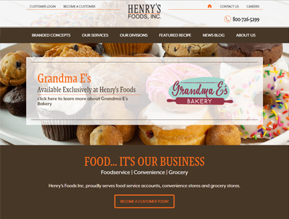 Henry's Foods Website
